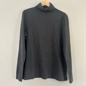 NWT Amazon Essentials Turtleneck Long Sleeve Tee Dark Gray Casual Neutral